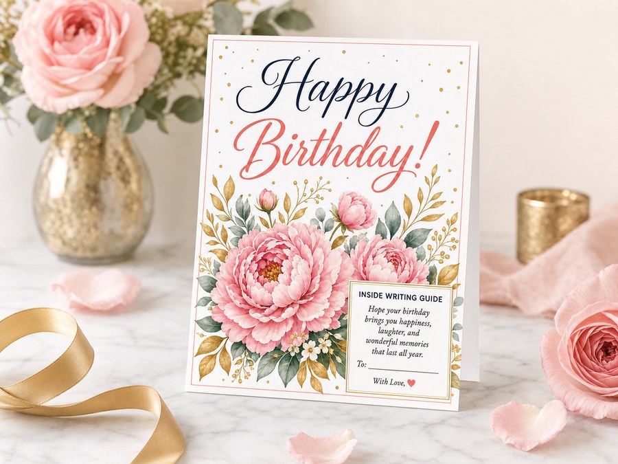 Elegant Floral Birthday — CDS-019