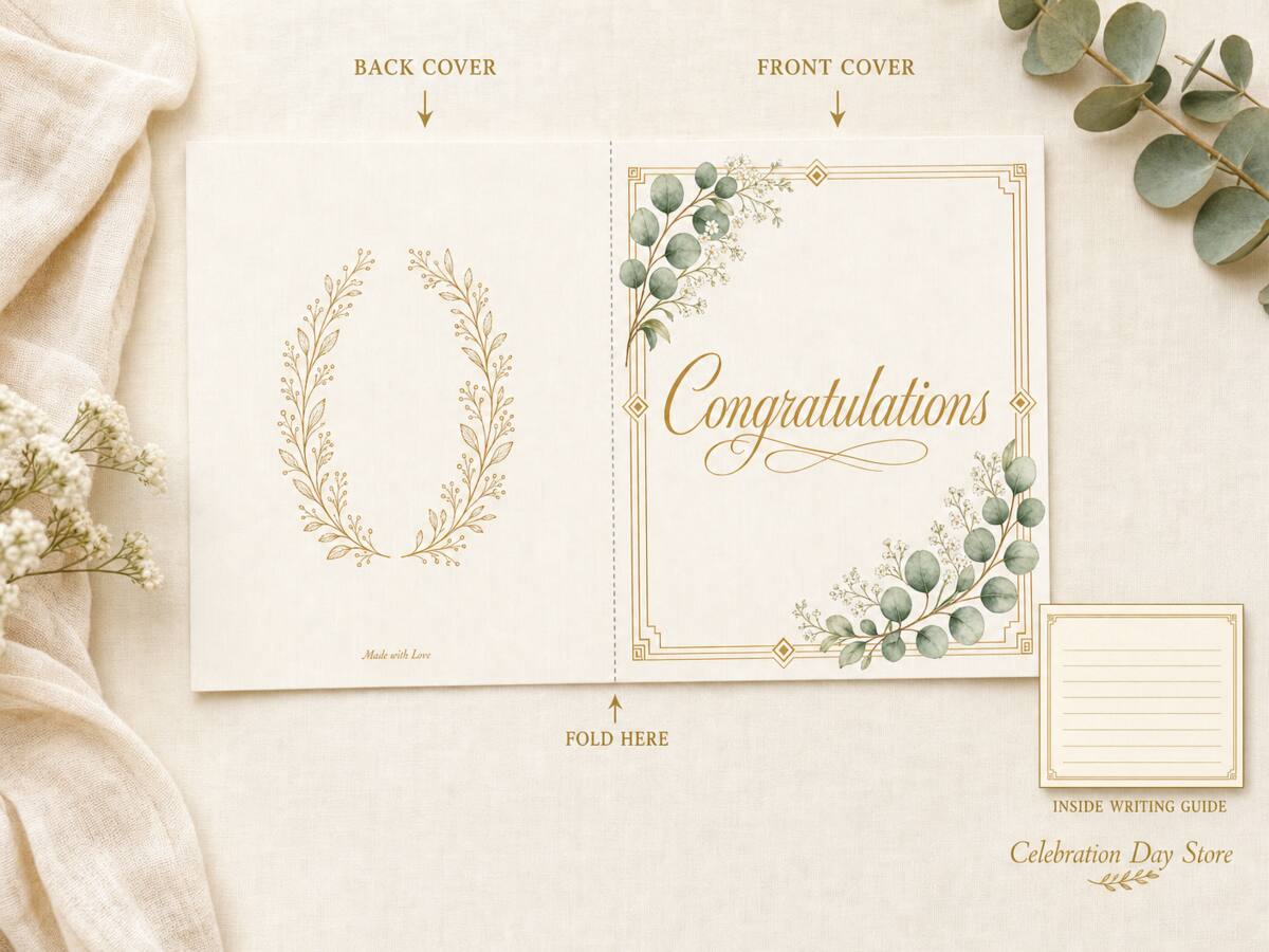 Congratulations — Cream & Gold