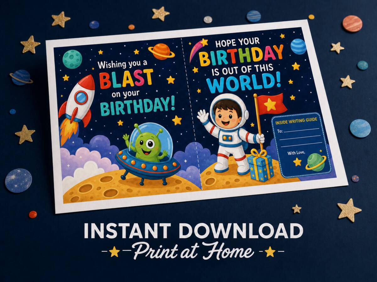 Kids Birthday — Space Dark