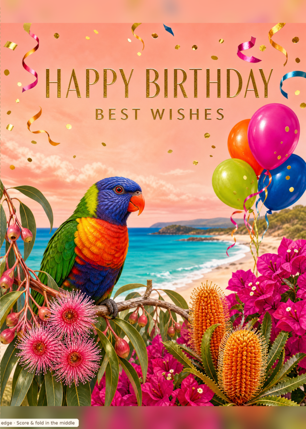 Rainbow Lorikeet Beach